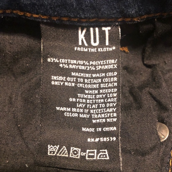 🤩 KUT FROM THE KLOTH SKINNY JEANS W/ H/L RAW HEM! SZ 12 😎 - Picture 10 of 12